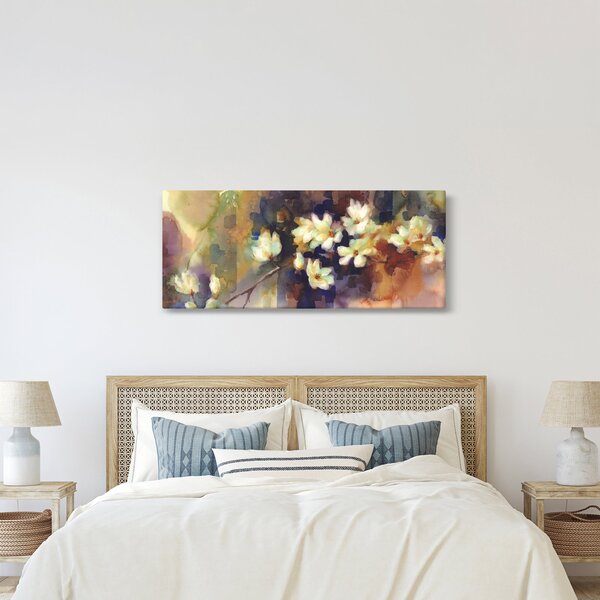 Slika - Bele magnolije, slika (120x50 cm)