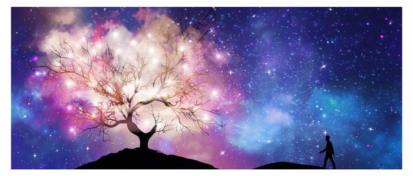 Slika - Vesoljsko drevo (120x50 cm)