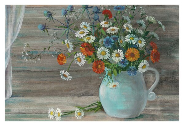 Slika - Travniške rože, oljna slika (90x60 cm)