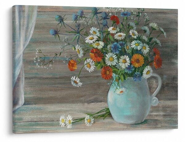 Slika - Travniške rože, oljna slika (70x50 cm)
