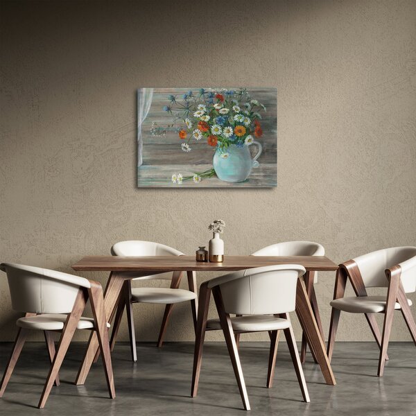 Slika - Travniške rože, oljna slika (70x50 cm)