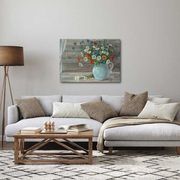 Slika - Travniške rože, oljna slika (70x50 cm)