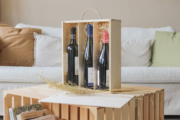 ATMOWOOD Drvena škrinja za vino IV