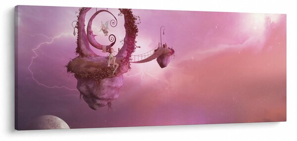 Slika - Vila na plavajočem otoku (120x50 cm)
