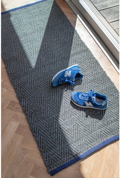 Tamno zelena jutena staza 70x150 cm Notes – Mette Ditmer Denmark