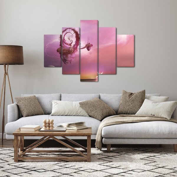 Slika - Vila na plavajočem otoku (150x105 cm)