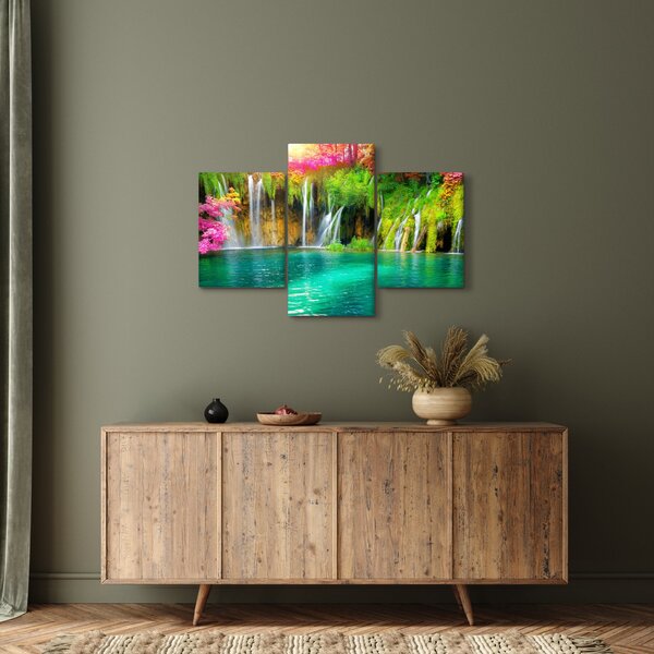 Slika - Slap, Plitvička jezera, Hrvaška (90x60 cm)