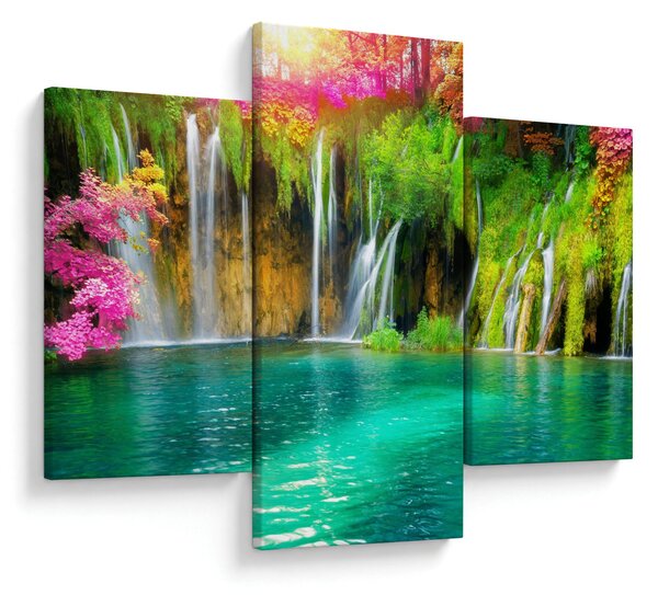 Slika - Slap, Plitvička jezera, Hrvaška (90x60 cm)