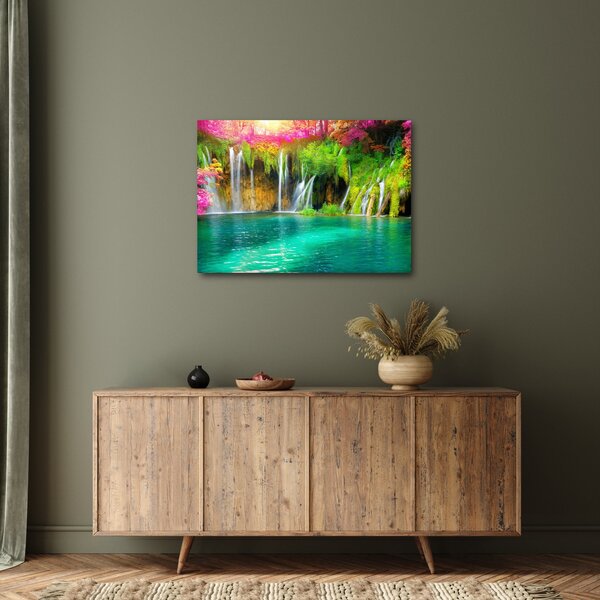 Slika - Slap, Plitvička jezera, Hrvaška (70x50 cm)
