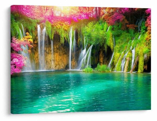 Slika - Slap, Plitvička jezera, Hrvaška (70x50 cm)