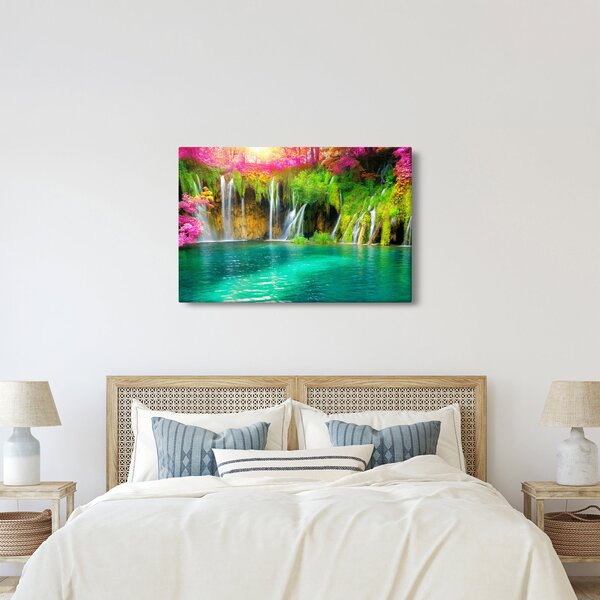 Slika - Slap, Plitvička jezera, Hrvaška (90x60 cm)
