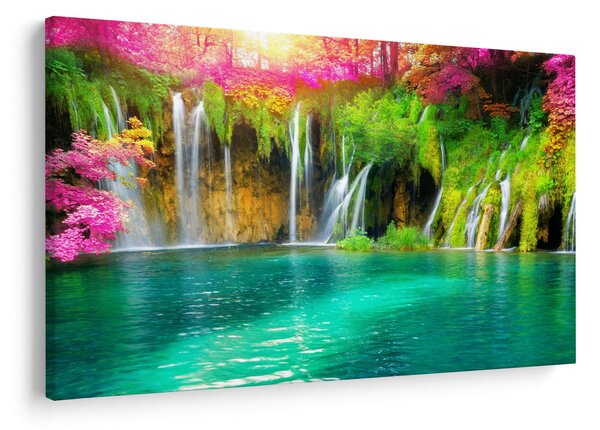 Slika - Slap, Plitvička jezera, Hrvaška (90x60 cm)