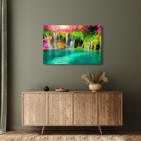 Slika - Slap, Plitvička jezera, Hrvaška (90x60 cm)