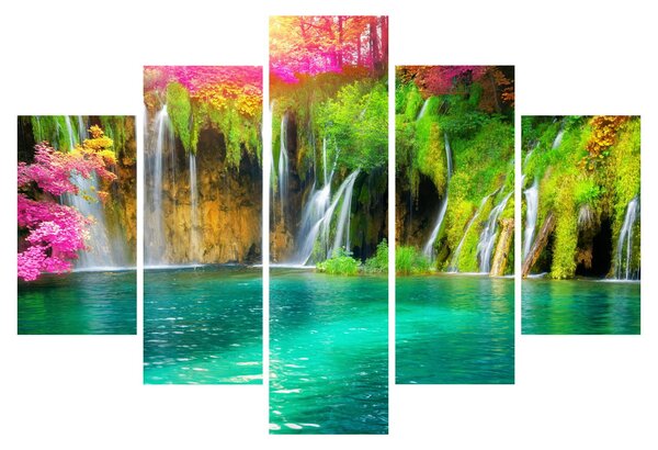 Slika - Slap, Plitvička jezera, Hrvaška (150x105 cm)