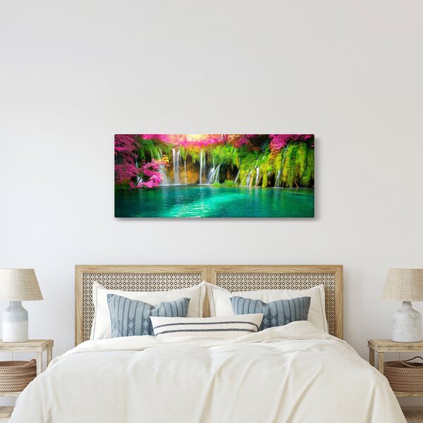 Slika - Slap, Plitvička jezera, Hrvaška (120x50 cm)