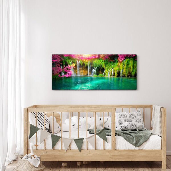Slika - Slap, Plitvička jezera, Hrvaška (120x50 cm)
