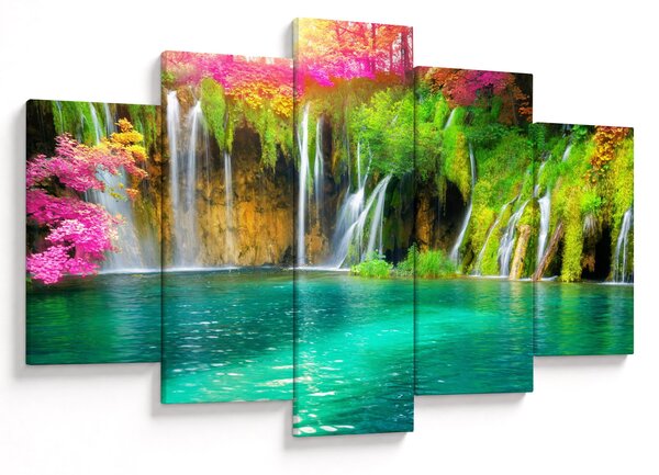 Slika - Slap, Plitvička jezera, Hrvaška (150x105 cm)