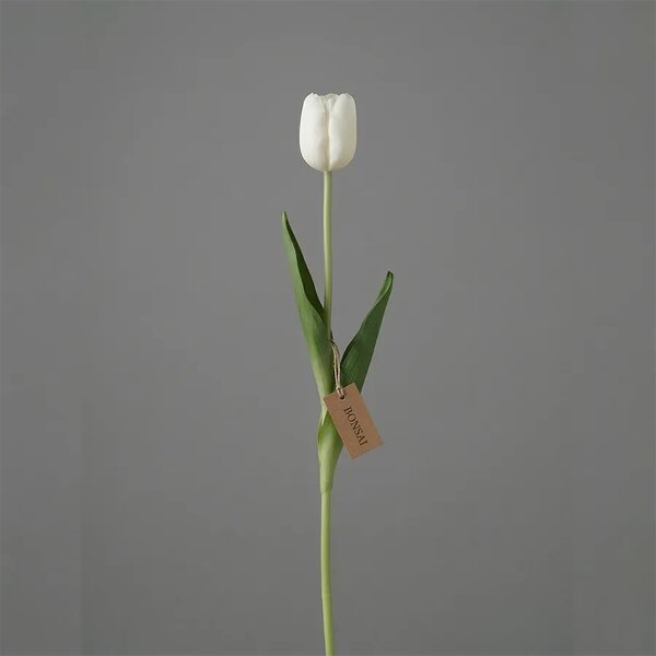 Umjetni tulipan krem 50 cm RT – premium Real Touch - 31 - 50 cm
