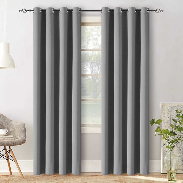 Svijetlosiva zavjesa OXFORD 140x250 cm Sistem za vješanje: Traka za nabiranje
