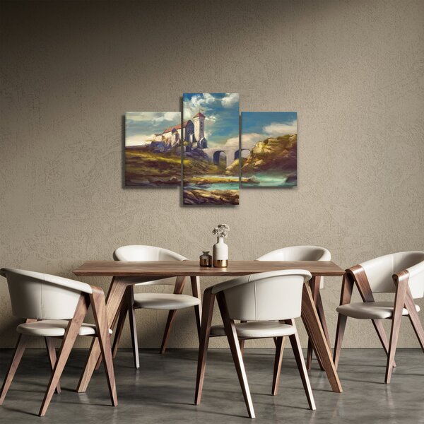 Slika - Srednjeveški grad (90x60 cm)