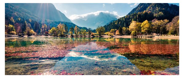 Slika - Jezero Jasna, Gozd Martuljek, Julijske Alpe, Slovenija (120x50 cm)