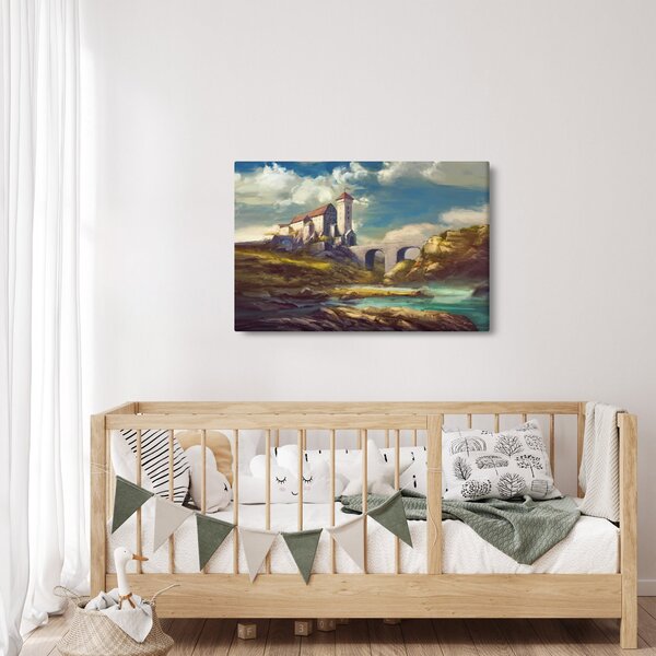 Slika - Srednjeveški grad (90x60 cm)