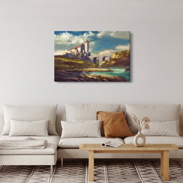 Slika - Srednjeveški grad (90x60 cm)