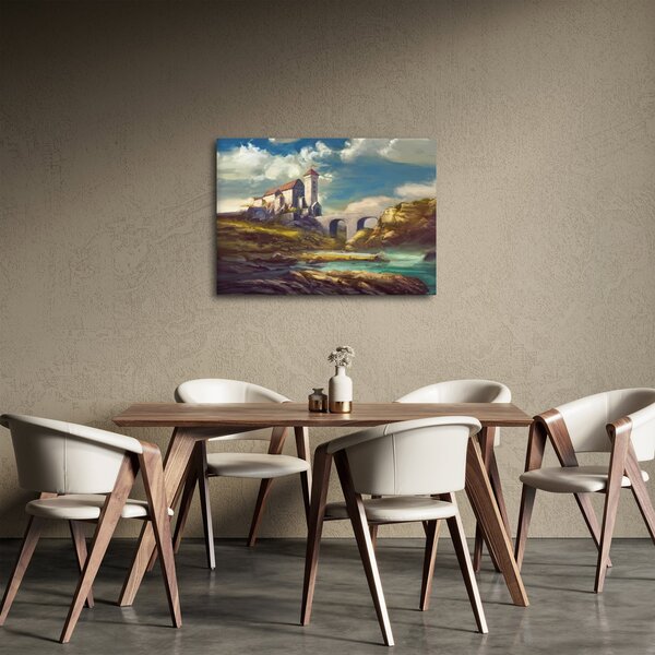 Slika - Srednjeveški grad (70x50 cm)