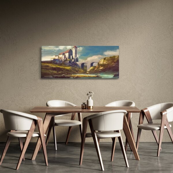 Slika - Srednjeveški grad (120x50 cm)