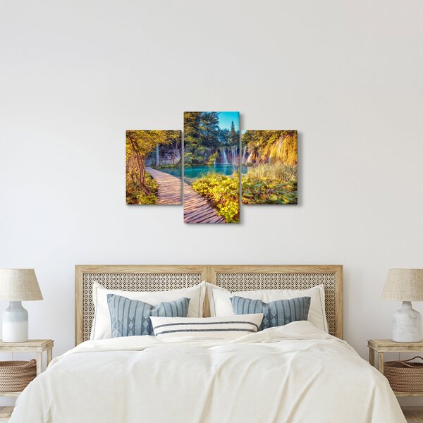 Slika - Plitvička jezera, Hrvaška (90x60 cm)