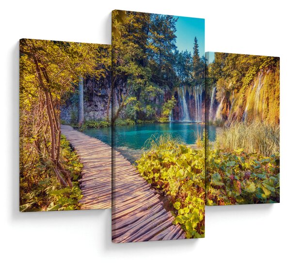 Slika - Plitvička jezera, Hrvaška (90x60 cm)