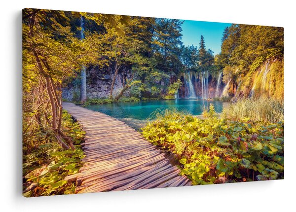 Slika - Plitvička jezera, Hrvaška (90x60 cm)
