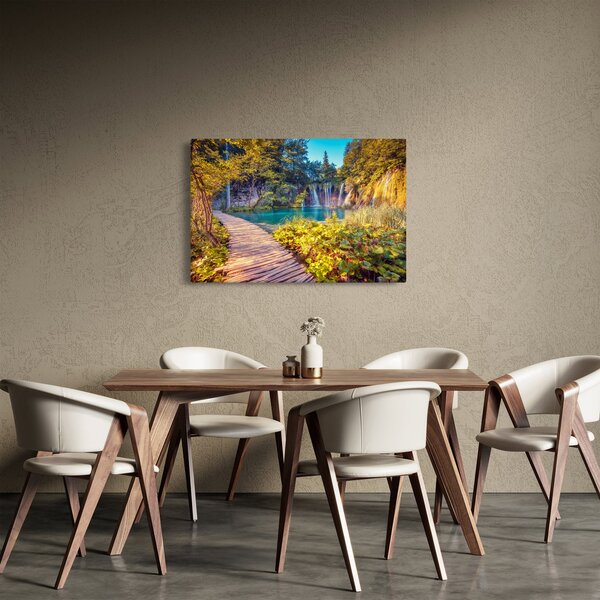 Slika - Plitvička jezera, Hrvaška (90x60 cm)
