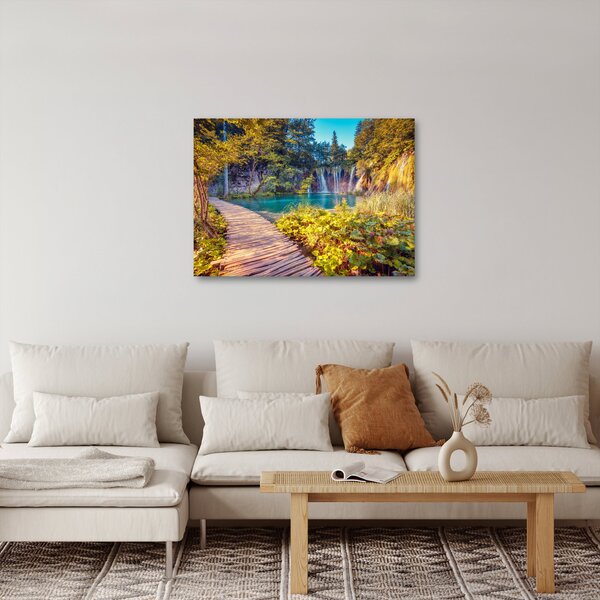 Slika - Plitvička jezera, Hrvaška (70x50 cm)