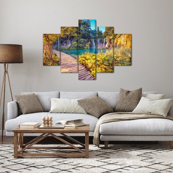 Slika - Plitvička jezera, Hrvaška (150x105 cm)