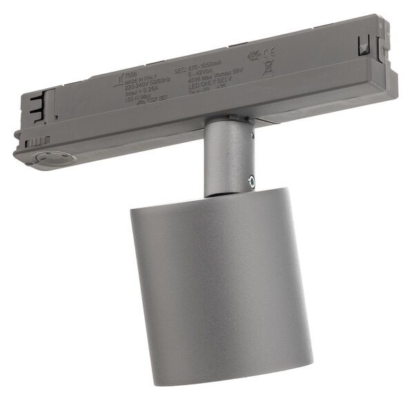 Ivela LED reflektor za šine Perfetto Puro, trofazni srebrni 930, Metalik, Područje hodnika, Metal