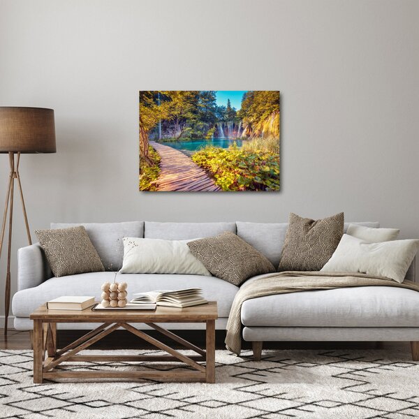 Slika - Plitvička jezera, Hrvaška (70x50 cm)