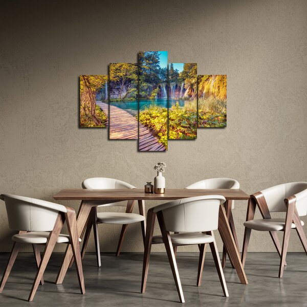 Slika - Plitvička jezera, Hrvaška (150x105 cm)