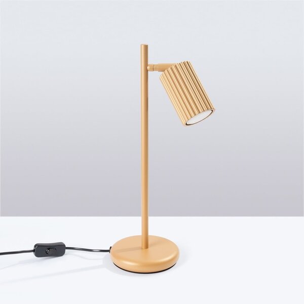 Stolna lampa u zlatnoj boji (visina 43 cm) Gleam – Sollux