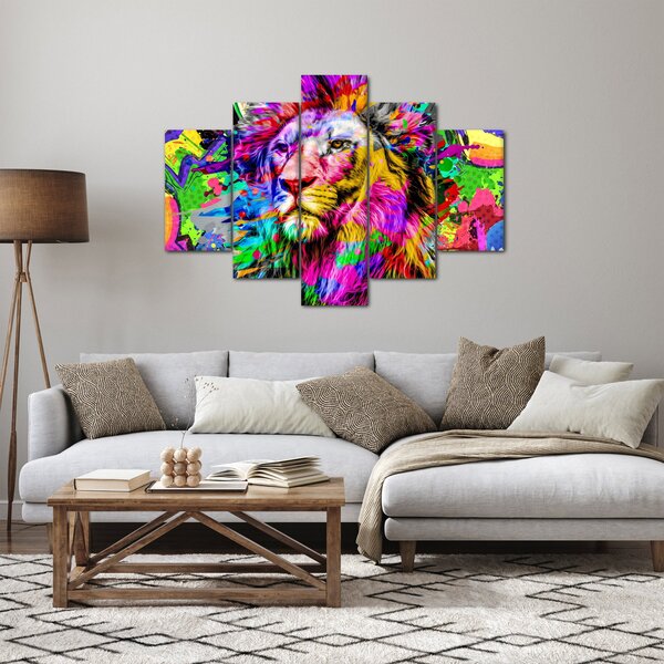 Slika - 3D podoba leva (150x105 cm)