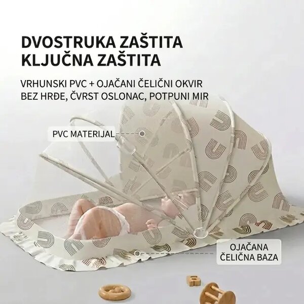 Itchybarrier™ Sklopiva Dječja Mreža Protiv Komaraca