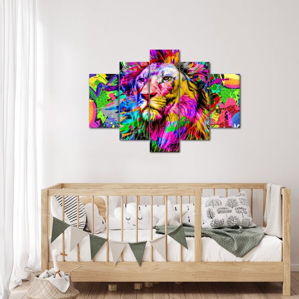 Slika - 3D podoba leva (150x105 cm)