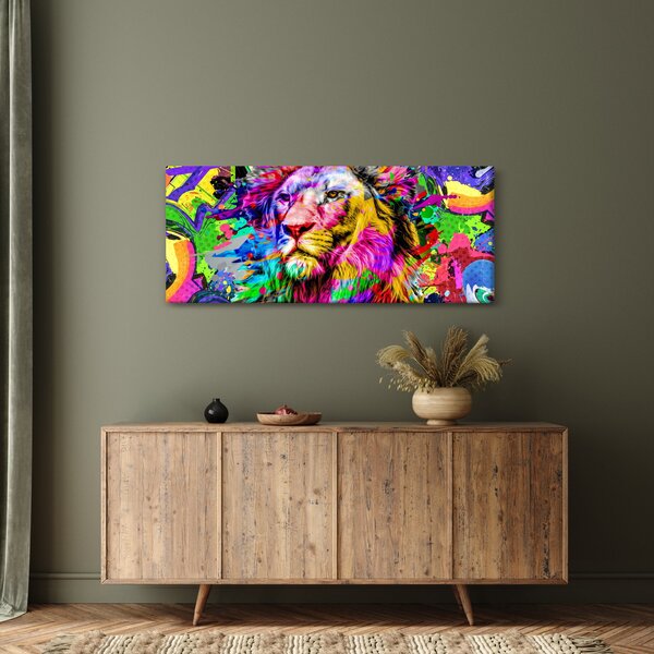 Slika - 3D podoba leva (120x50 cm)