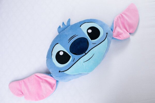 Dječji jastuk od flisa 41x32 cm Lilo and Stitch "Blue" – Jerry Fabrics