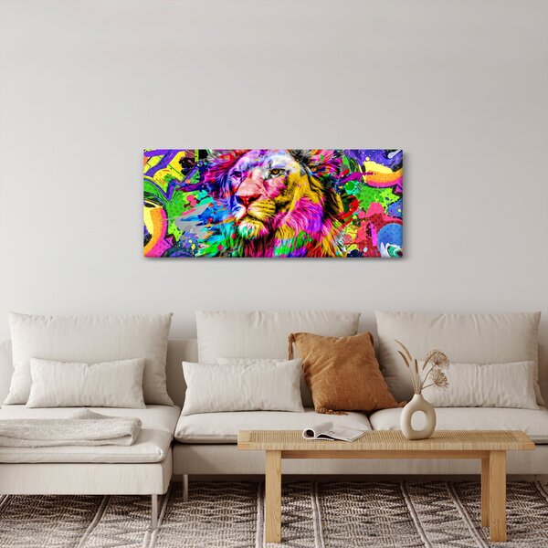 Slika - 3D podoba leva (120x50 cm)