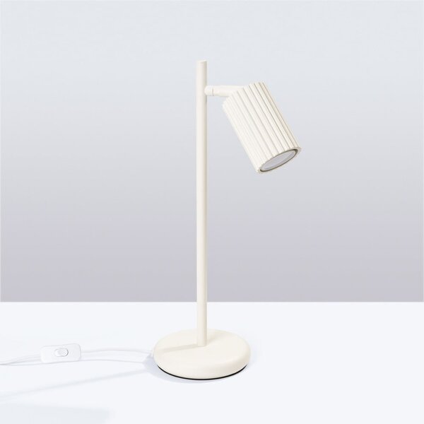 Krem stolna lampa (visina 43 cm) Gleam – Sollux