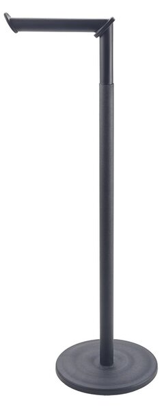 Mat crni željezan držač za WC papir Lava – Metaltex