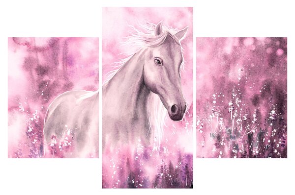 Slika - Poslikan konj (90x60 cm)