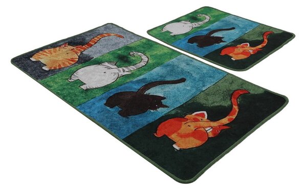 Kupaonske prostirke u setu 2 kom 60x100 cm Gatto Carino – Foutastic