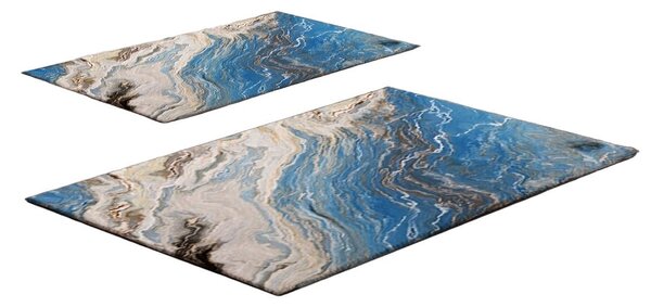 Plave kupaonske prostirke u setu 2 kom 60x100 cm – Foutastic
